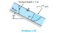 Th e rectangular channel shown is 1.2 m wide. What is the discharge in the channel?