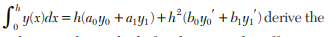 Assuming that quadrature formula, using the method of undetermined coefficients. Using the Gaussian...-1