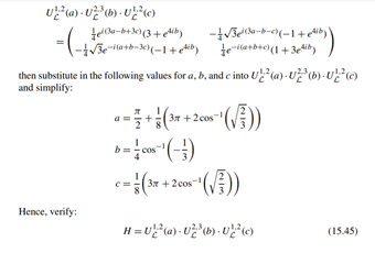 In the text we claimed a particular sequence of three exchange interactions were sufficient to...