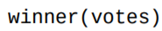 Suppose you are given a list of ‘yea’ and ‘nay’ votes. Write a function that returns the majority...-1