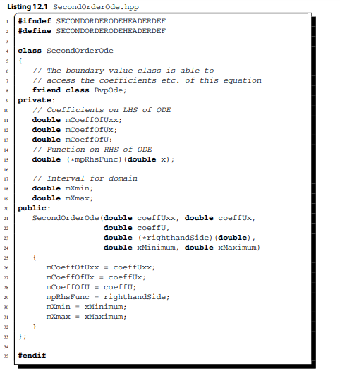 Some programmers may feel that the constructor given in Listing 12.1 is inadequate. They may argue...