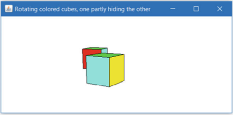 Apply animation to two colored cubes Even if one partially hides the other, this problem can be...