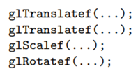 Check, first, that glRotatef(90.0, 0.0, 1.0, 0.0) takes (4.0, 0.0, 0.0) to (0.0, 0.0, -4.0): do this...-2