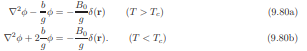 We can generalize the results of mean-field theory to arbitrary spatial dimension d. Equation (9.80)...-1