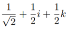 Determine the rotation corresponding to the unit quaternion and write it in OpenGL form. Let be a...-1