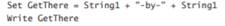 True or False? The + operator is used to mean either addition or concatenation. Suppose GetThere and...