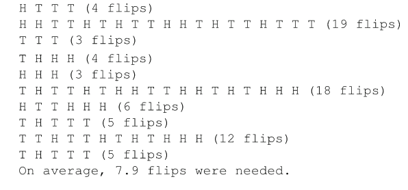 What’s the minimum number of times you have to flip a coin before you can have three consecutive...