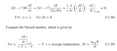 Solve the following Graetz problem using the convection and conduction module in Comsol...