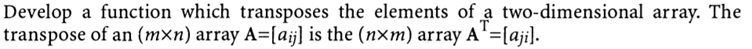 Write two functions which convert from degrees to radians and vice versa. Place the function...