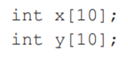 Suppose that we have two C arrays: Why won’t the assignment x = y compile in C? Can the declarations...