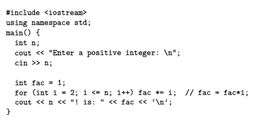 Modify the program in §1.1 to multiply all integers between two given small positive (e.g., less...