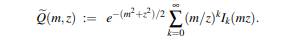 Let Yn be noncentral chisquared with n > 0 degrees of freedom and noncentrality parameter m2 as...-7