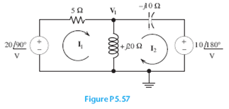 P5.57 Solve for the node voltage shown in Figure P5.57. 1 answer below » P5.57 Solve for the node...