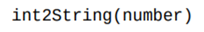 Write a function that converts any positive integer value number to its string equivalent, without...-1