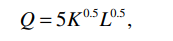 Suppose that a firm’s production function is where Q is units of output, K and L are machine and...