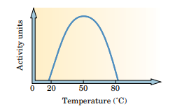 A bacterial enzyme has the following temperaturedependent activity. (a) Is this enzyme more or less...