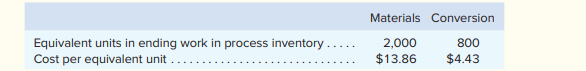 Data concerning a recent period’s activity in the Prep Department, the first processing department...