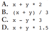 Assume that the variables x and y contain the values 8 and 4, respectively. What are the values of...