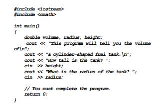 Study the following program and complete the table. Complete the following program skeleton so it...-3