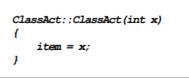 Briefly describe the purpose of a constructor. Constructor functions have the same name as the A)...