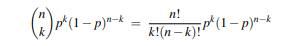 Computing the binomial probability numerically can cause overflow problems if the factorials in the...-1