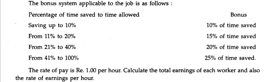 The standard hours of Job is 100 hours. The job has been completed by Amar in 60 hours, Akbar in 70...