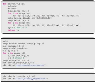 Let K be a kernel. We can obtain the predictive value [1, x]ß(x) for each x ? Rp using the ß(x) ?...-3