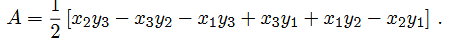 An arbitrary triangle can be described by the coordinates of its threevertices: (x 1 , y 1 ), (x 2 ,...