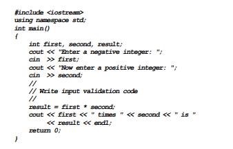 Rewrite the following using the ! operator so that the logic remains the same. Write an if statement...-2