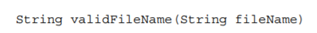 In MS DOS, a file name consists of up to eight characters (excluding 