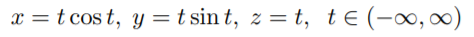 Give parametric equations for the infinite straight line through and . How is the parameter space...-3