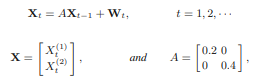 The purpose of this problem is to examine the various ways the components of a multivariate time...-1