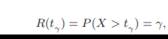 Show that the 100(1 - a)% confidence interval for the mission time t? such that the reliability for...-1