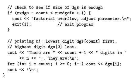 When n is large, the factorial n! can easily cause overflow. Write a function to calculate n! by...-2