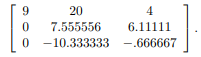 Gaussian elimination can experience accuracy problems when the sweep process encounters a...-3