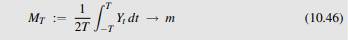 This mean-square law of large numbers for WSS processes is given in (10.46). It is equivalent to the...-1