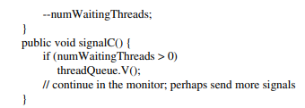 The following implementation of methods waitC() and signalC() for an SC monitor is incorrect: Why is...-2