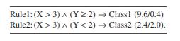 Suppose that two decision rules are generated with C4.5: Analyze if it is possible to generalize...