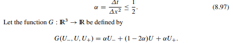 In the text above we showed that the numerical approximations generated by the explicit scheme...-2