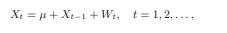 The goal of this problem is to complete the analysis of the Random Walk with Drift model introduced...