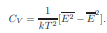 n the canonical ensemble the temperature is fixed and the constant volume heat capacity is related...