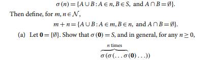 In this problem, you are going to define arithmetic using just structural induction and the basics...