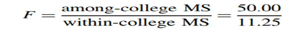 Five male students are selected at random from each of 5 colleges in a study to determine whether...-1