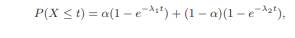 The CPU time requirement X of a typical job can be modeled by the following hyperexponential...