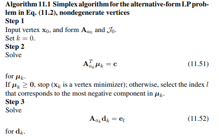 Applying Algorithm 11.1, solve the LP problem-2