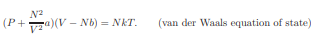 Calculate (?T /?V) E for the van der Waals equation of state (7.40) and show that a free expansion...