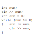 The following loop sums all numbers entered by the user (and stops when the user enters a...