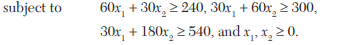 Maximize Z = 3x + 2y Maximize Z = x 1 + 8x 2 Minimize Z = 8x 1 + 12x 2-3