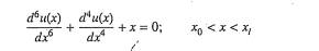 Derive a weak form for the following sixth-order differential equation. Clearly identify the...