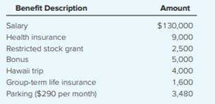 Santini’s new contract for 2018 indicates the following compensation and benefits:\ Santini is 54...